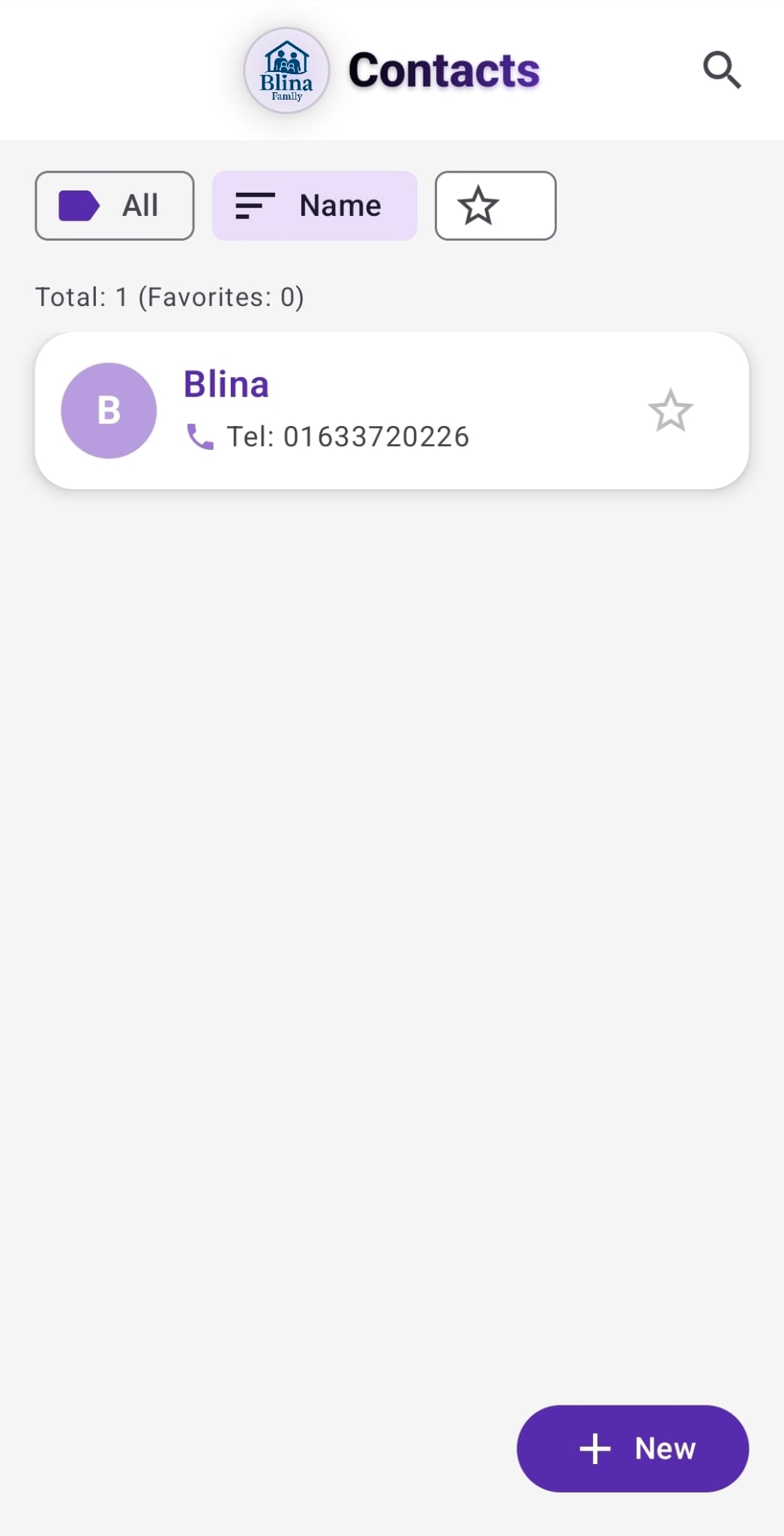 Blina Family — Contacts